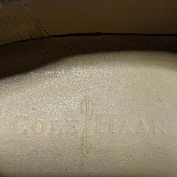Cole Haan Tan Linen Wingtip Oxfords 12M - Picture 4 of 14